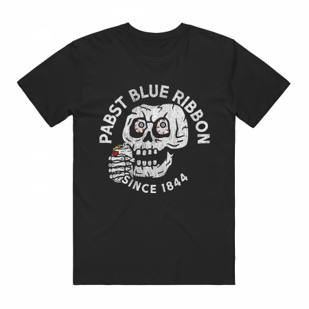 Pabst Blue Ribbon Since 1844 Skull T-Shirt